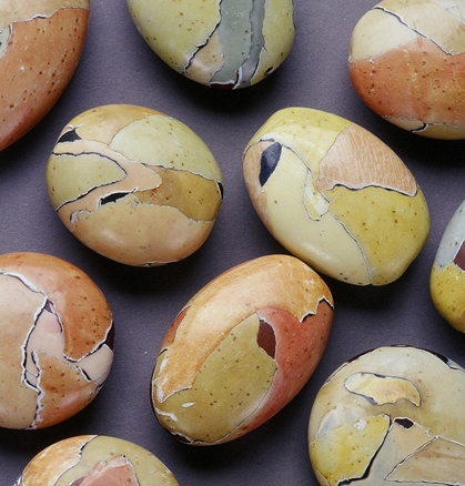 Colorwashed Stones:  Mixing Natural Colors in Polymer Clay